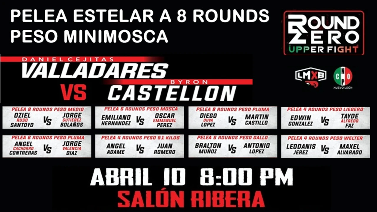 {"en":"Pelea estelar 8 Rounds Peso Mosca","es":" Round Zero - Box en Salón Ribera"}